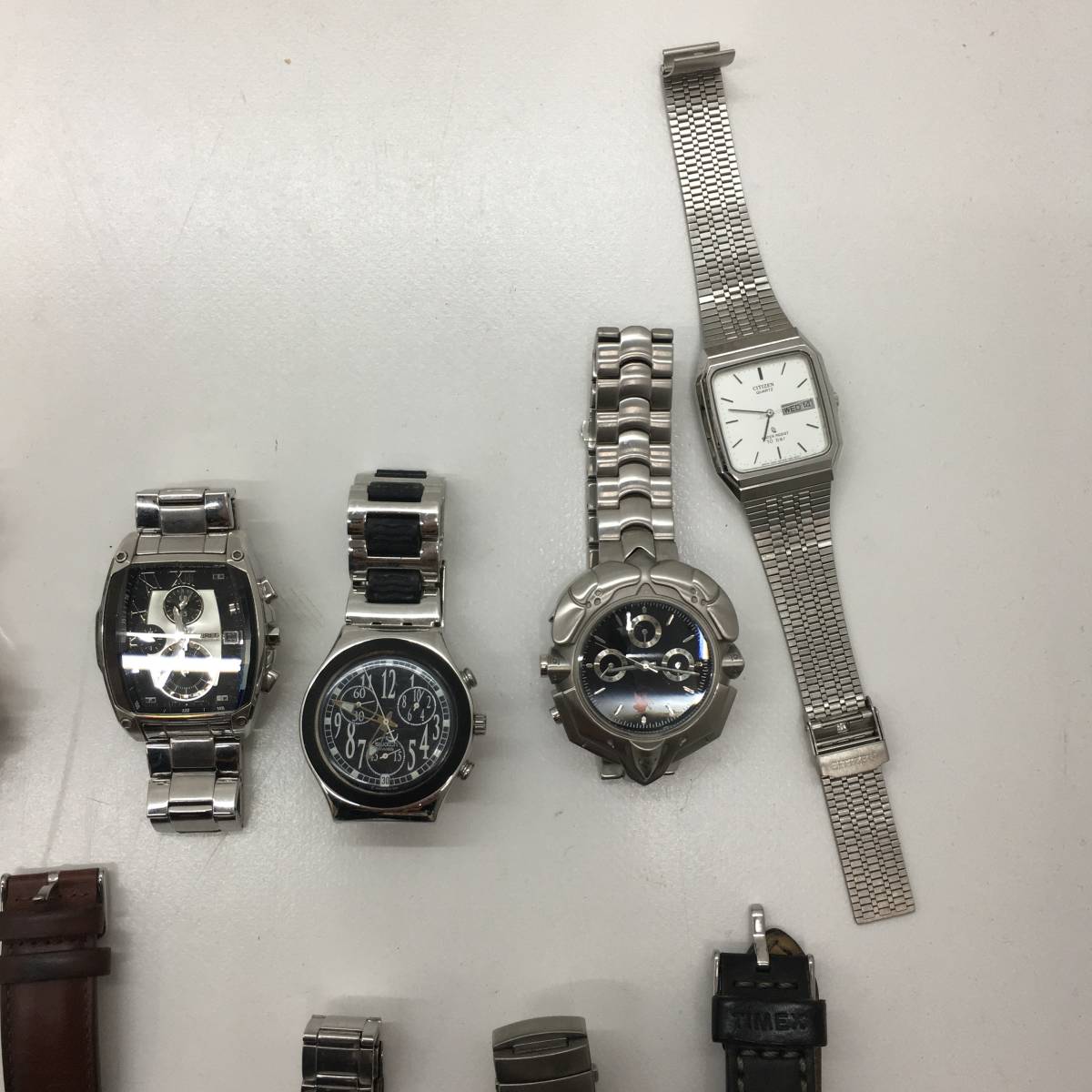 1円 時計ジャンク品セット g-shock DIESEL アニエスベー(アナログ 