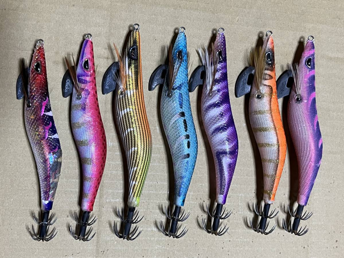 最安値，送料無料 カンジインターナショナル クリックス プロスペック スタンダード 3.0号 1個 3.25号 1個 3.5号 5個 計7個 エギング(3.0号)｜売買されたオークション情報、yahooの商品情報をアーカイブ公開 - オー 海水