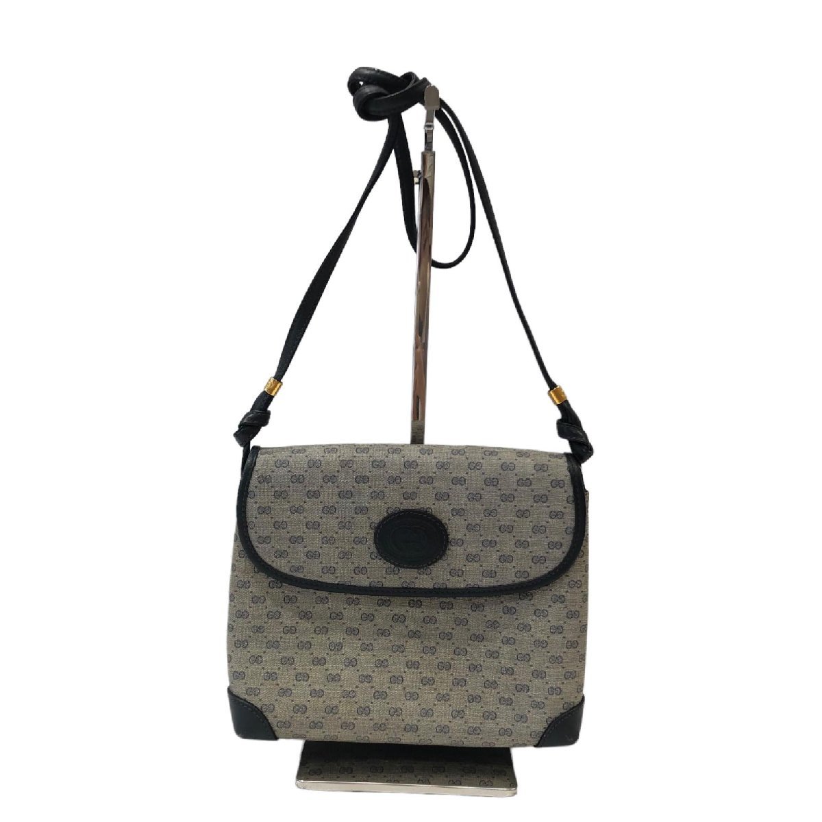 GUCCI ヴィンテージグッチ GG柄 ショルダーバッグ PVC レザー