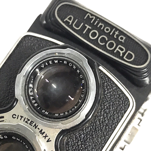 MINOLTA AUTOCORD ROKKOR 1:3.5 75mm ミノルタ オートコード 二眼レフフィルムカメラ Minolta 1:3.5 AUTOCORD Vintage Chiyoko 0