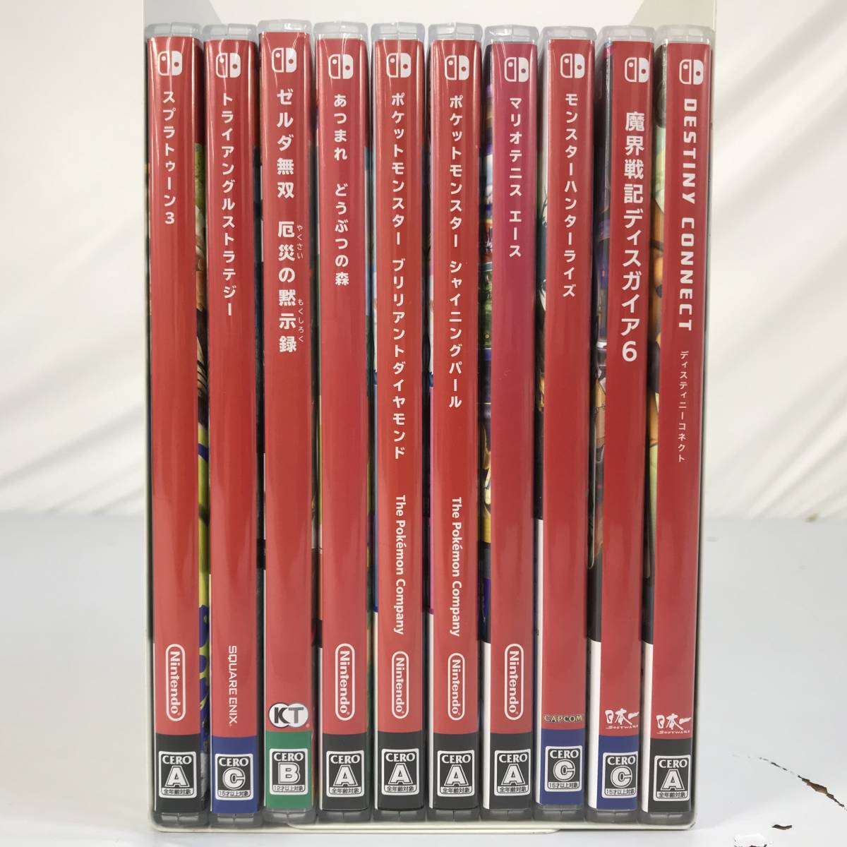 1円スタート 中古品 Switch 人気ソフト8本セット スマブラ/マリオ