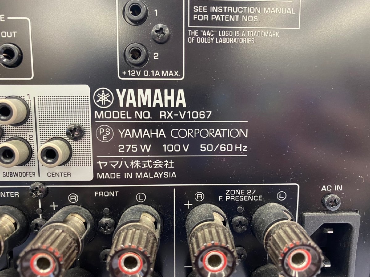 □t477 ジャンク☆YAMAHA ヤマハ RX-V1067 AVレシーバー アンプ - RX