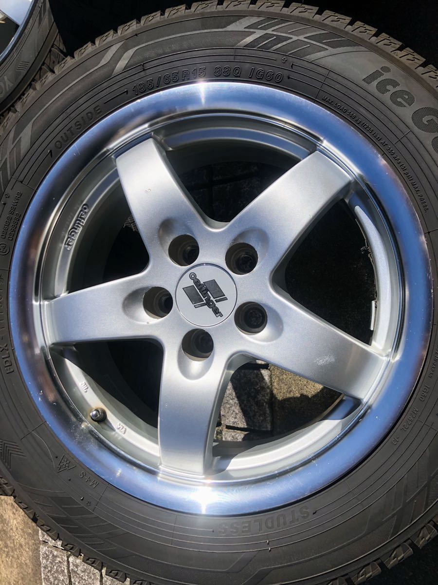 ☆VW ポロ(AW型)☆スタッドレスタイヤ ホイール 4本SET☆185/65R15(ice