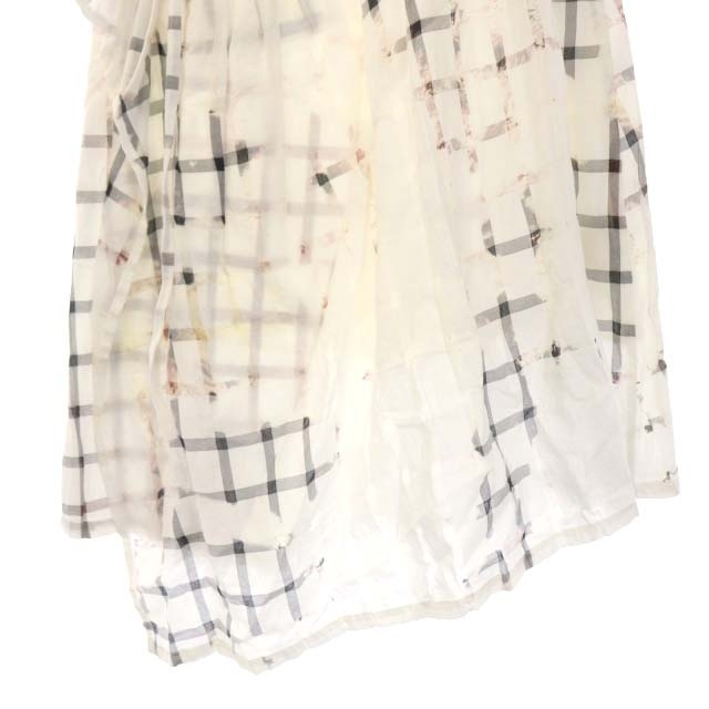 Y's スモークブリーチ チェックロングスカート ワイズ Y's ヨウジヤマモト 21SS C/Cu SMOKE BLEACH CHECK SKIRT