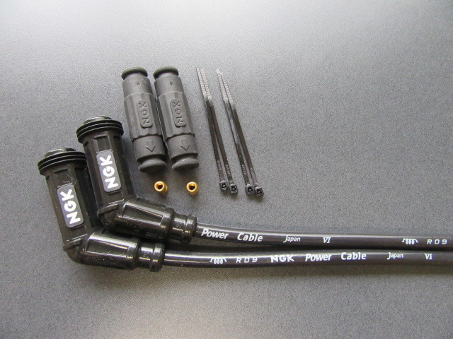 送料無料 V4K NGK パワーケーブル 2セット ホンダ　CB500T　CB450　プラグ プラグコード