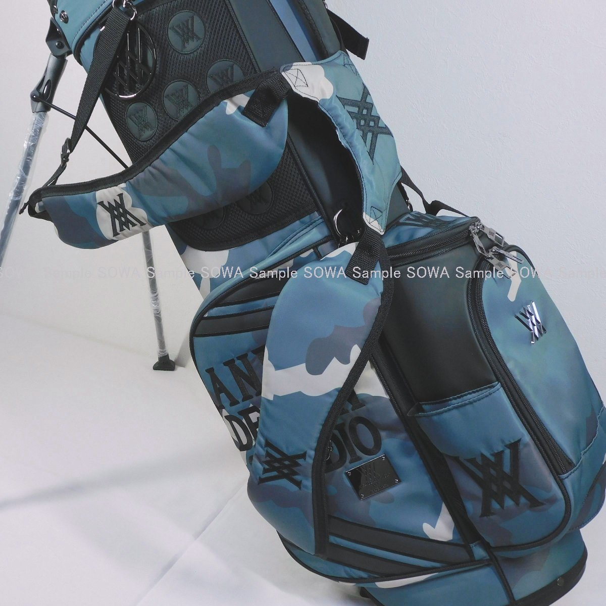 ◇ANEW GOLF◇キャディバッグ◇ブルーグレイ◇カモフラージュ◇軽量 