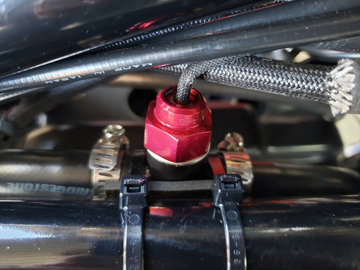 ステー付き Z1 Z2 真鍮 ヨシムラ プログレス2 油温 センサー 取り出し
