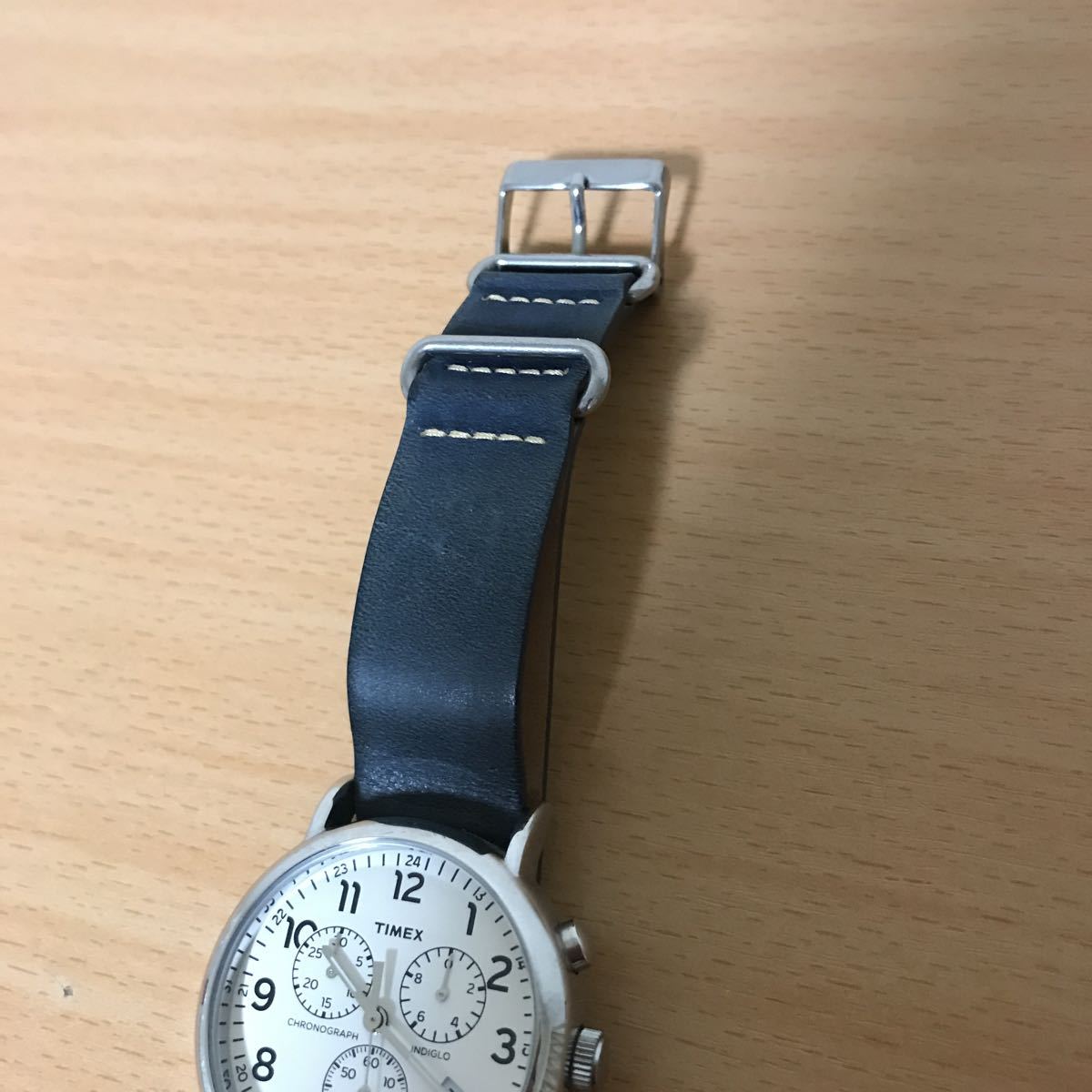570-0119 TIMEX タイメックス INDIGLO メンズ腕時計 革ベルト クオーツ 
