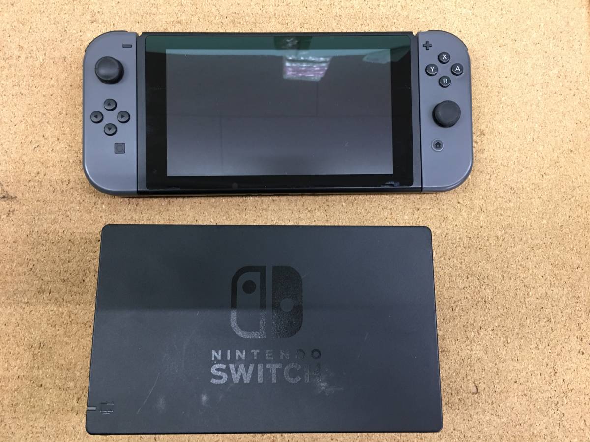 ◇◇Nintendo Switch HAC-001 グレー 箱なし 初期化済み:ゲN0433-92ネ  