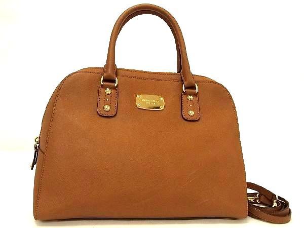 1円 □美品□ MICHAEL KORS マイケルコース レザー 2WAY ハンドバッグ