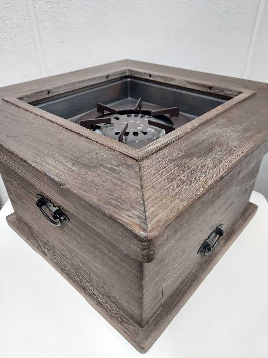 ☆来店限定☆ アマミ 電気火鉢 桐うづくり ハロゲン火鉢 AM-22