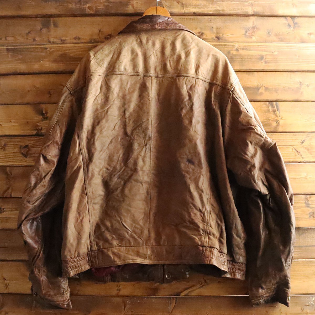 A2/T8-15-2 LEVIS リーバイス レザージャケット 本革 本ライダース 皮 