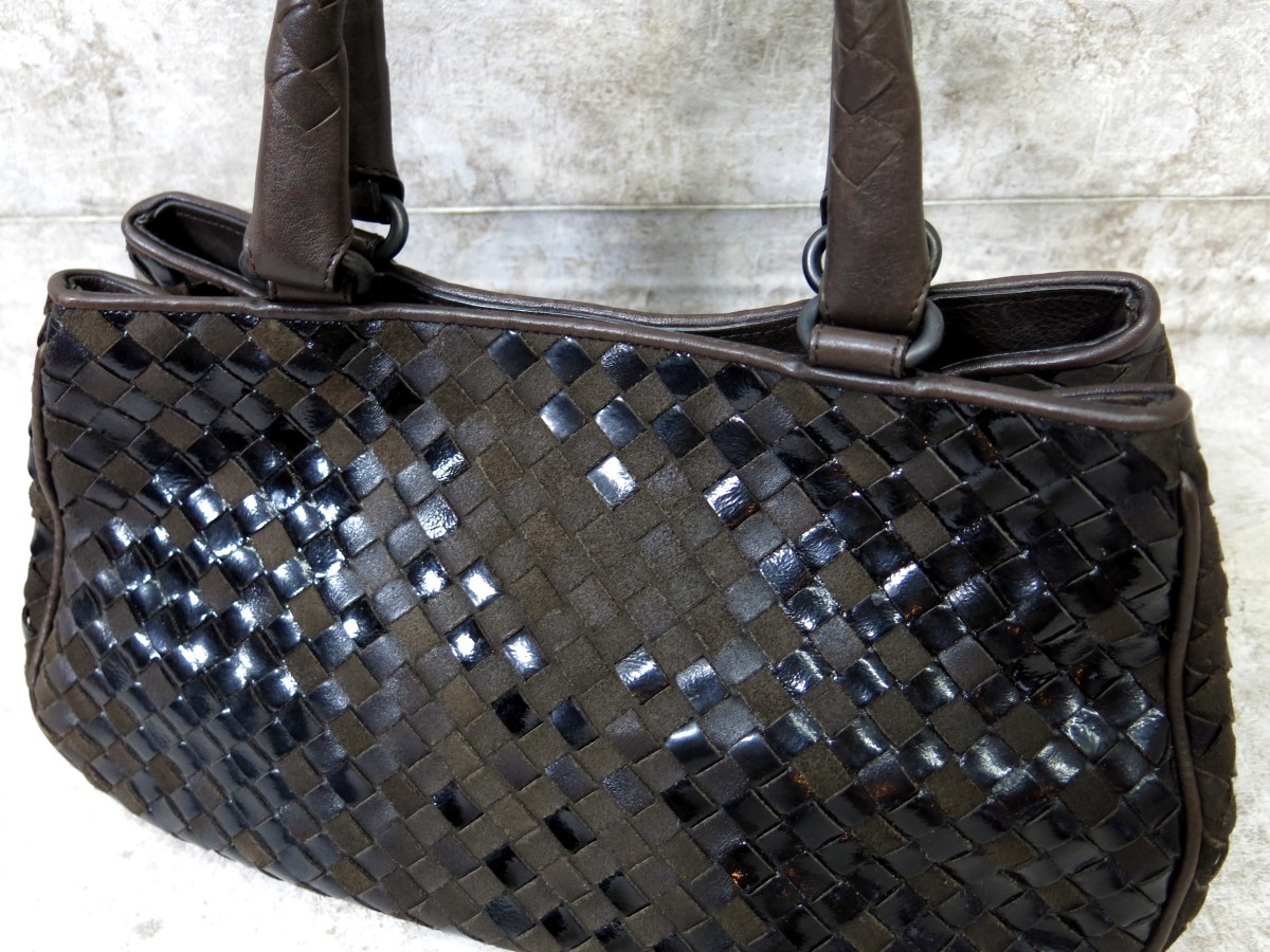 □美品□BOTTEGA VENETA ボッテガ ヴェネタ□イントレチャート□カーフ 