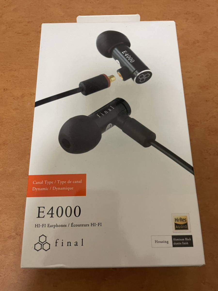 final イヤホン E4000 カナル型 ZERO AUDIO ヘッドホンクリップ付き