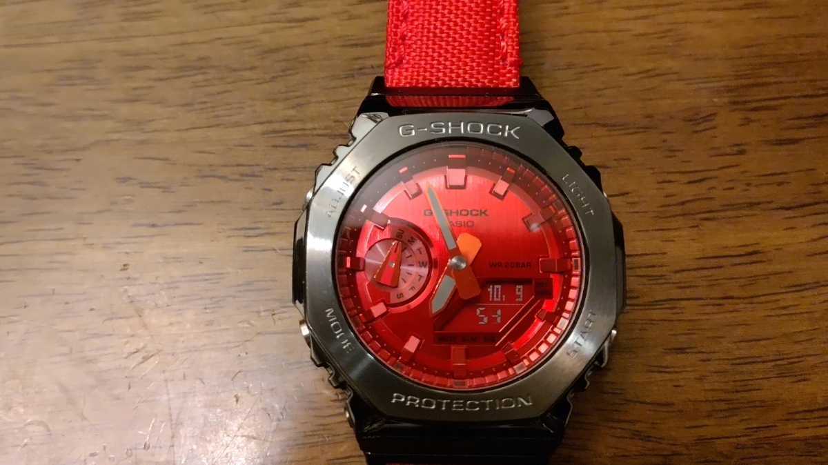 オマケ付き】【美品】【赤】CASIO G-SHOCK GM-2100B-4AJF カシオ ジー 