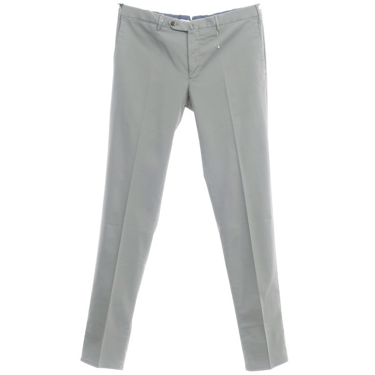 ピーティートリノ PT TORINO ストレッチ コットンセルロース スラックス パンツ グレー 52[BPD]