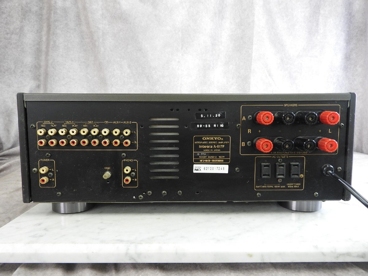 Integra ONKYO A-917F プリメインアンプ オンキョー 公式通販 Onkyo