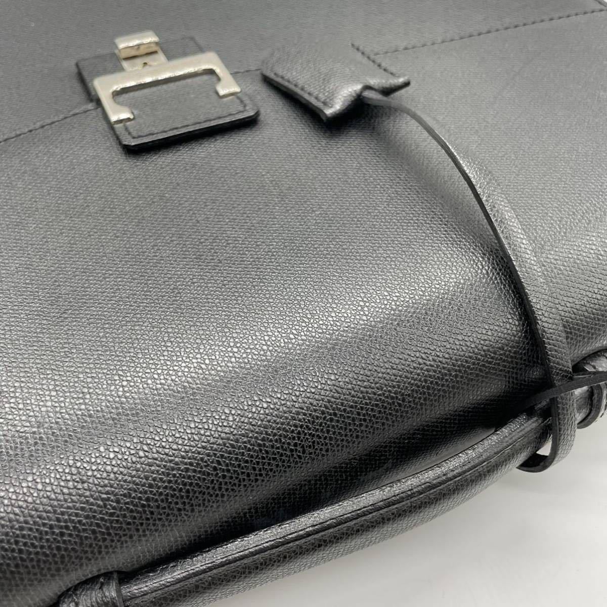 1円【美品】Ermenegildo Zegna エルメネジルドゼニア ビジネスバッグ 