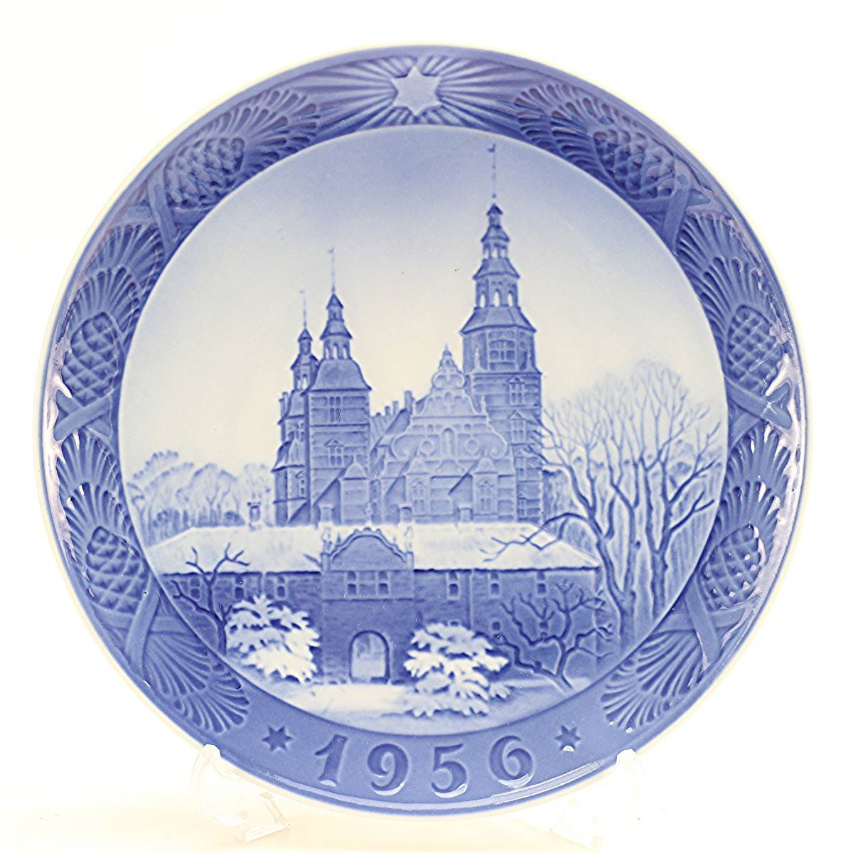 ロイヤルコペンハーゲン　イヤープレート　1956年 ローゼンボー城 希少品 「ロイヤルコペンハーゲン」 イヤープレート 1956年 ローゼン