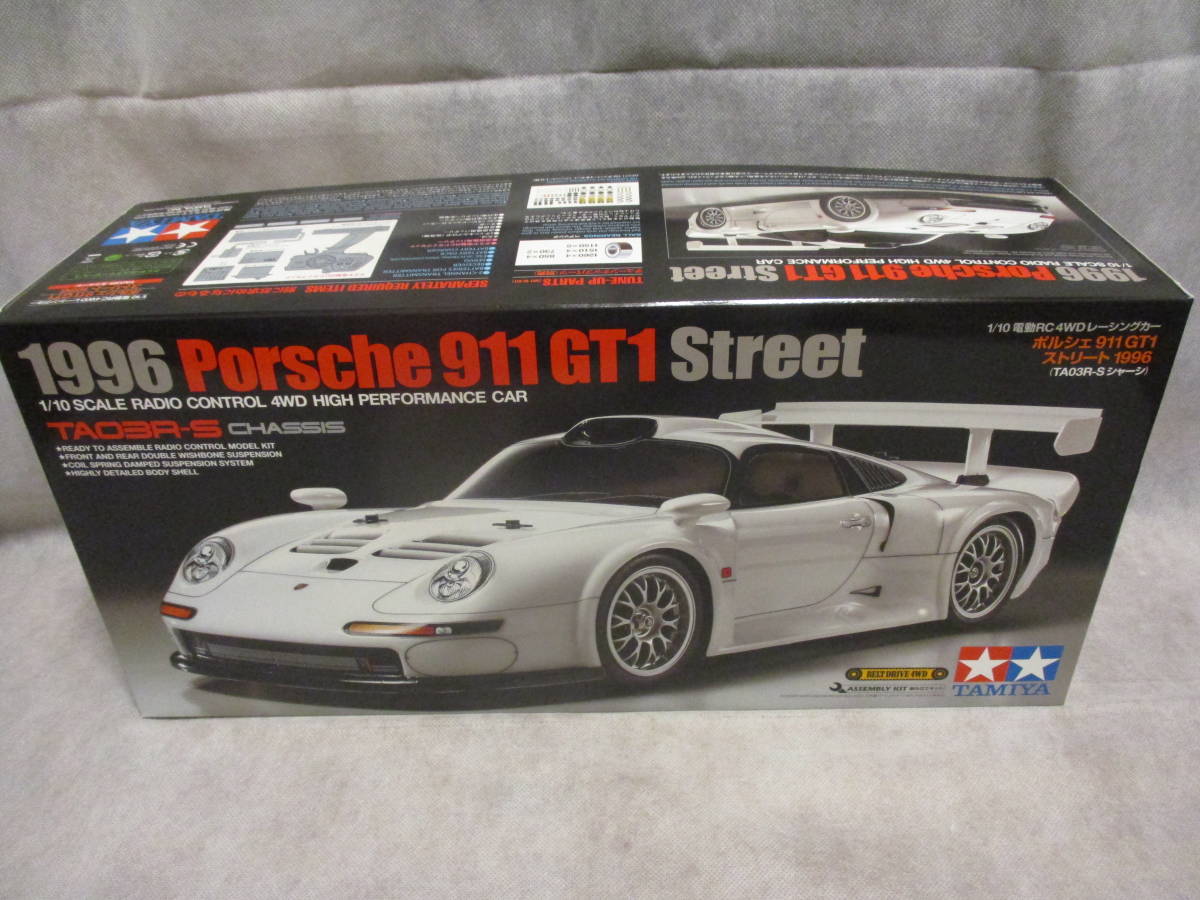 未組立品 タミヤ 1/10RC ポルシェ 911 GT1 ストリート 1996 TA03R-S 
