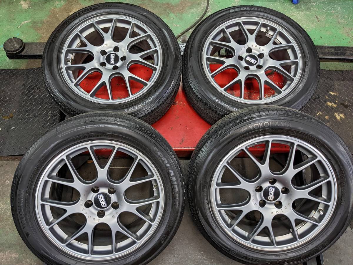 BBS CH-R 8J+38 19inc 5H 114.3 235/55R19 ジオランダーSUV 中古4本 