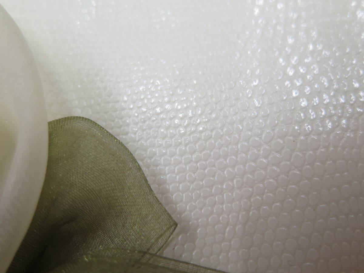 未使用保管品 茉莉コレクション オーガンジーフラワーデザイン 