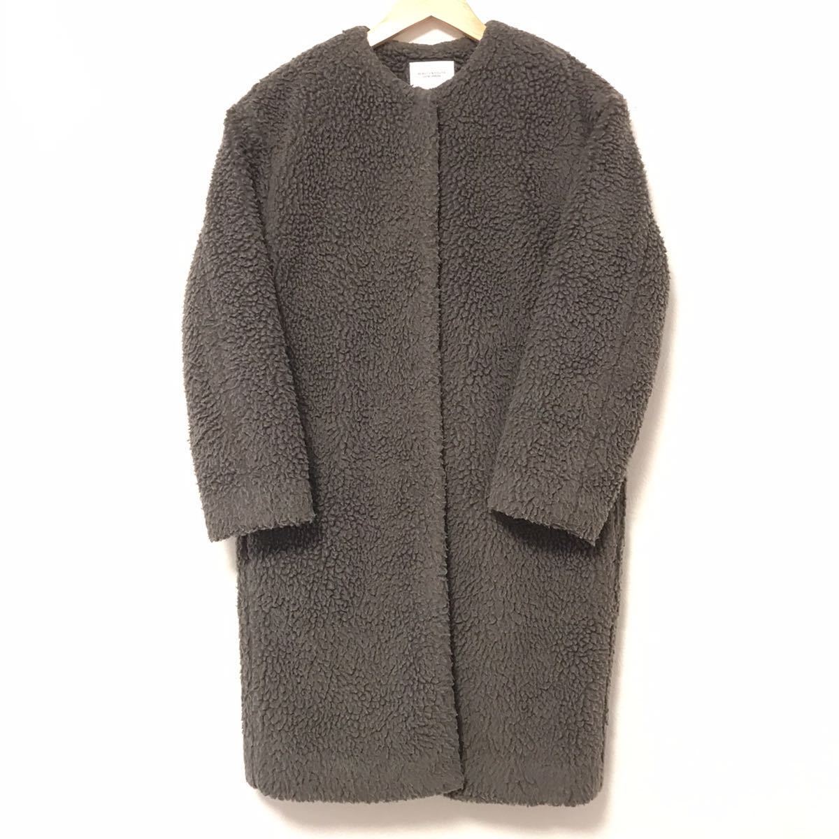 BEAUTY&YOUTH UNITED ARROWS」 ノーカラーコート S ブラウン 