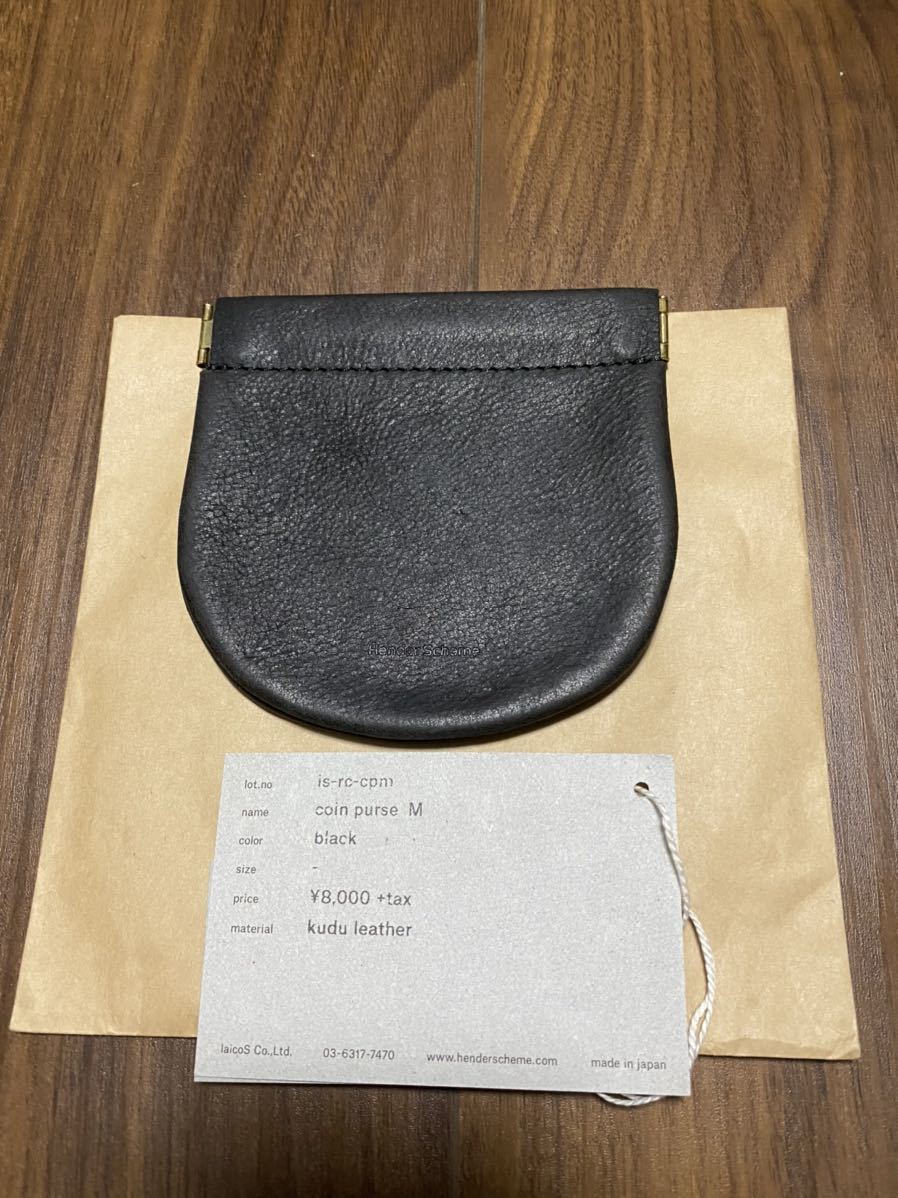 新作，セール Hender Scheme エンダースキーマ coin purse M black(小銭入れ、コインケース)｜売買されたオークション情報、yahooの商品情報をアーカイブ公開 - オークファン 小銭入れ、コインケース