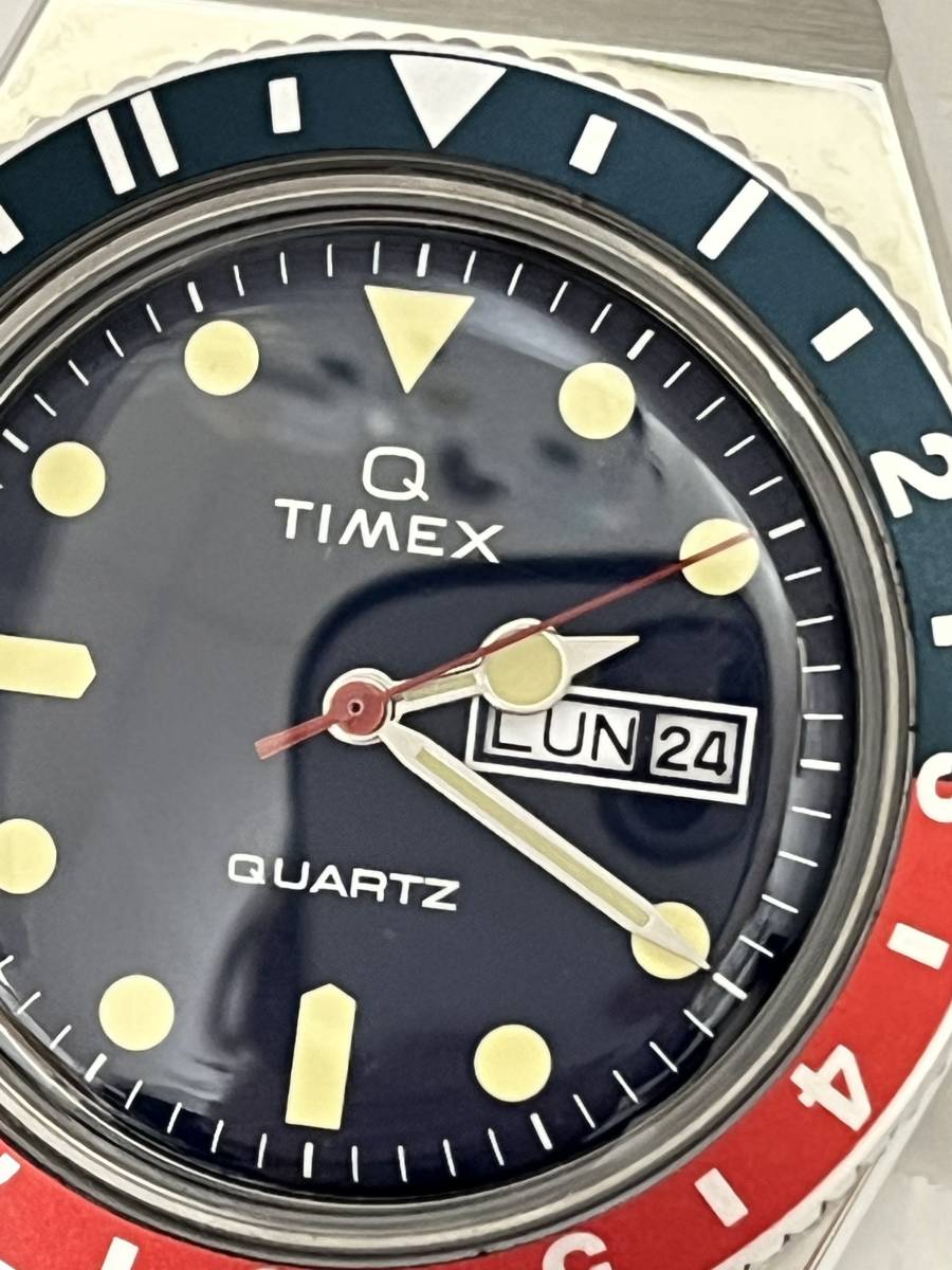23675.1018R】TIMEX Q タイメックス キュー TW2T80700 ペプシカラー 赤