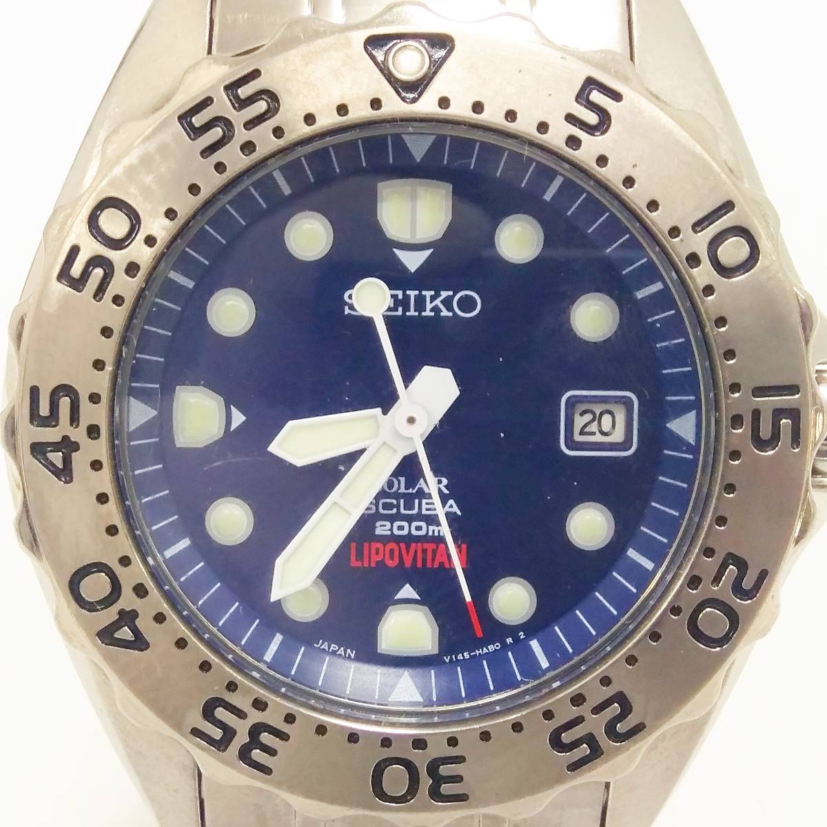 SEIKO V145-0AH0 セイコー SCUBA ソーラー Titanium SOLAR - Yahoo 