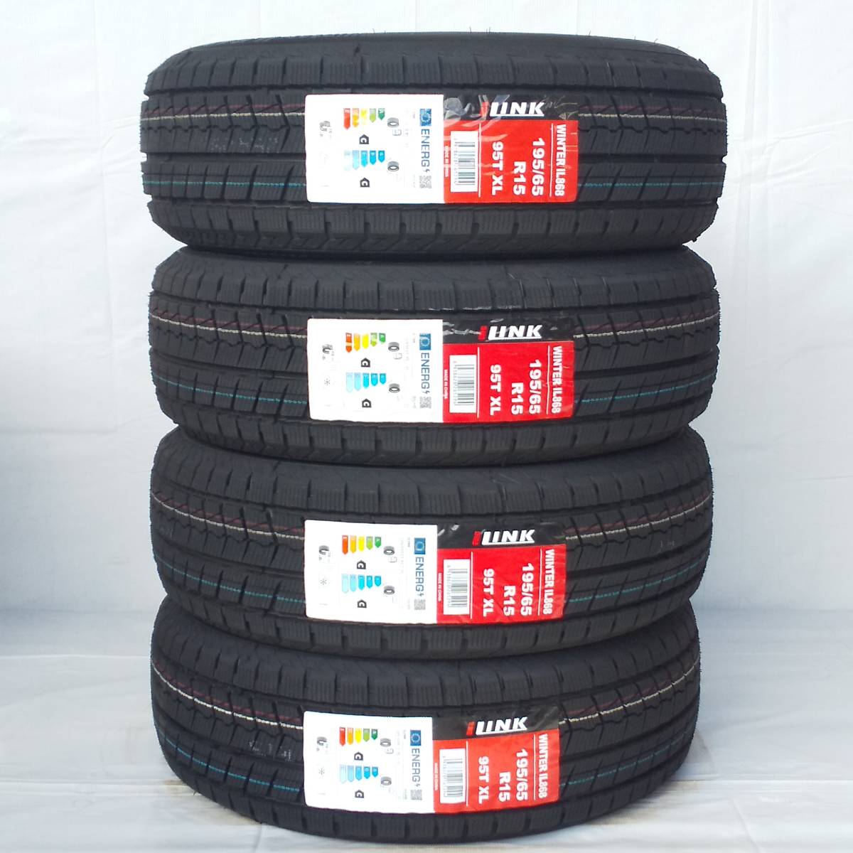 195/65Ｒ15 95T XL スタッドレスタイヤ ILINK WINTER IL868 22年製 送料無料 4本税込 21，600より 3 95T 195&frasl;65R15 XL 正規品 2本以上で送料無料 Snow