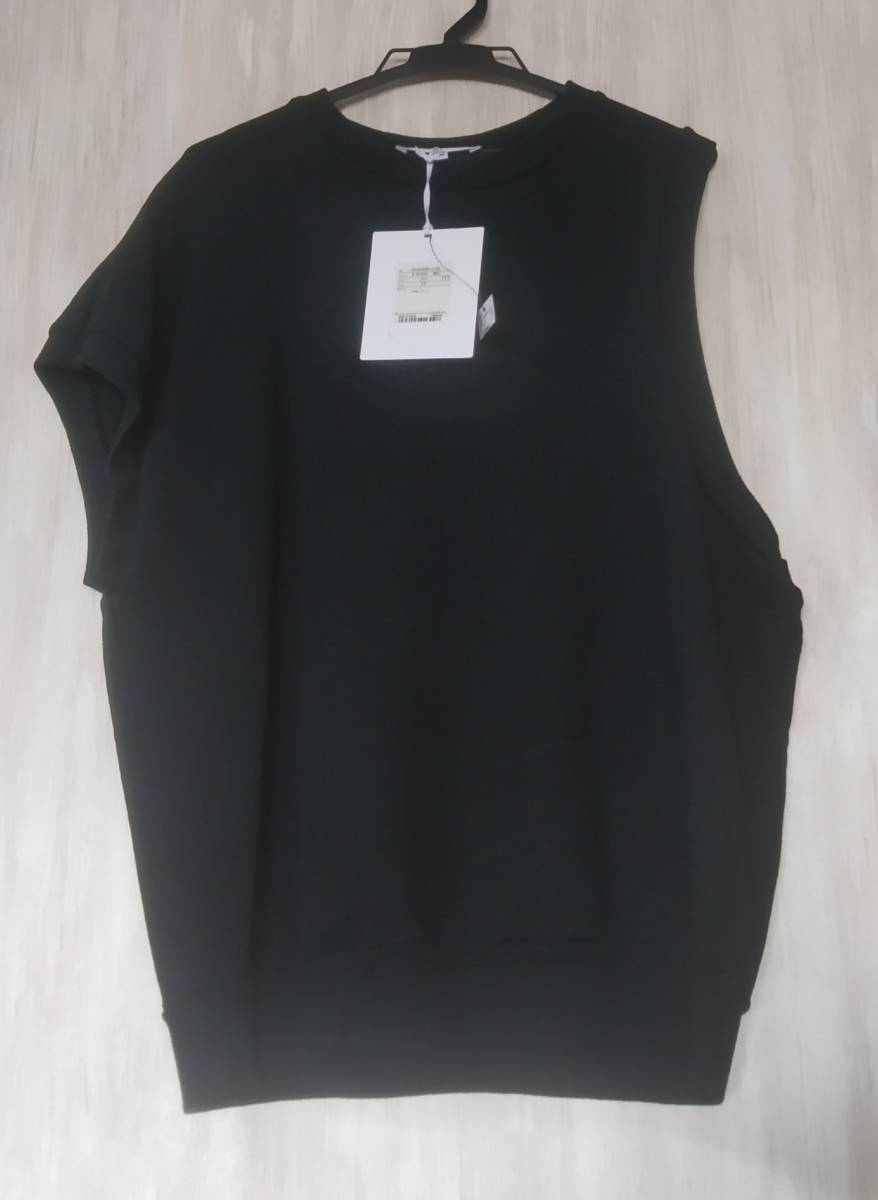 ♪ENFOLD エンフォルド♪黒 ドライスエット アシンメトリー ベスト♪38