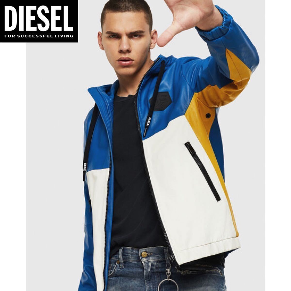 HOT，新作登場 タグ付き 定価115 500円 DIESEL ディーゼル メンズ レザー ジップアップ ジャケット シープスキン フード付き Lサイズ(ジャケット、上着)｜売買されたオークション情報、yahooの商品情報をアーカ 男性用