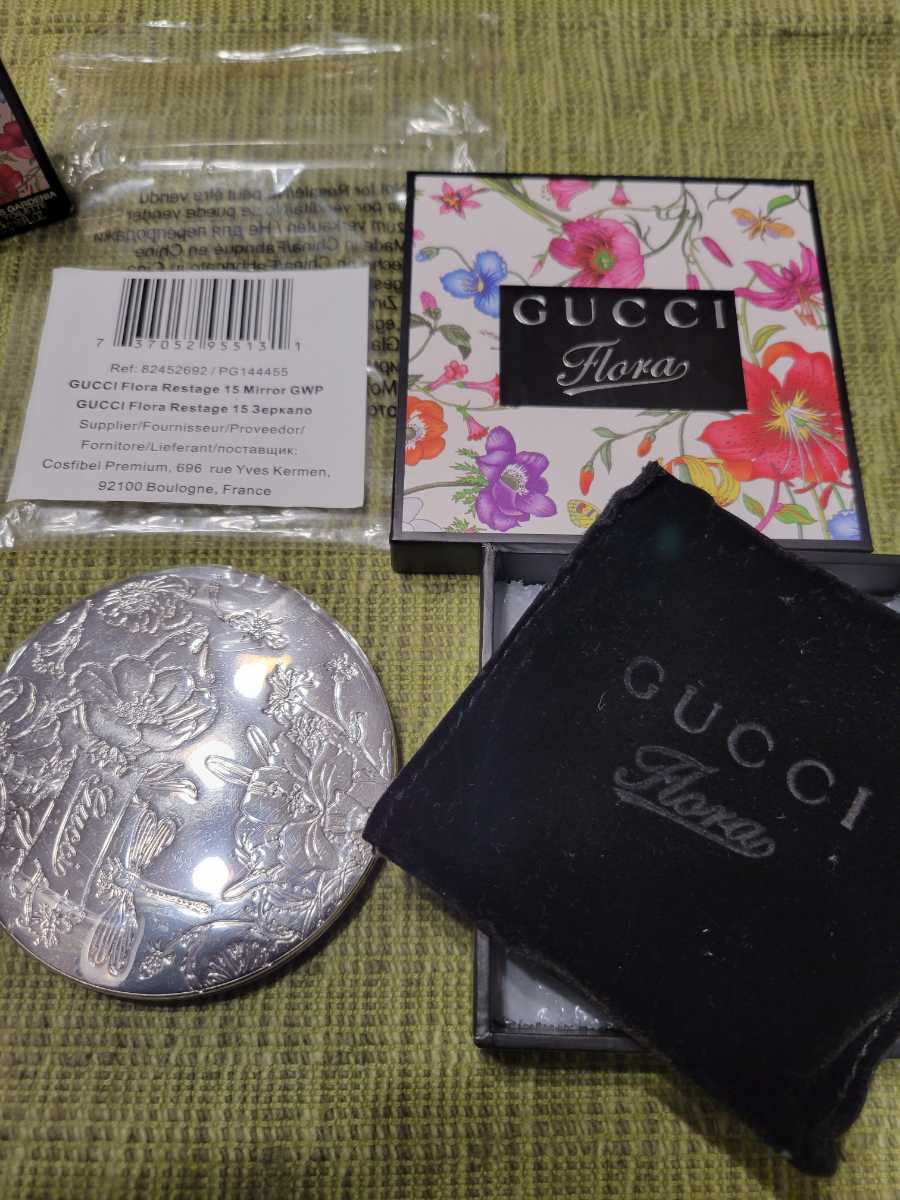 未使用Flora by GUCCI コンパクトミラー GUCCI グッチ フローラ コンパクトミラー 未使用 非売品 コンパクト