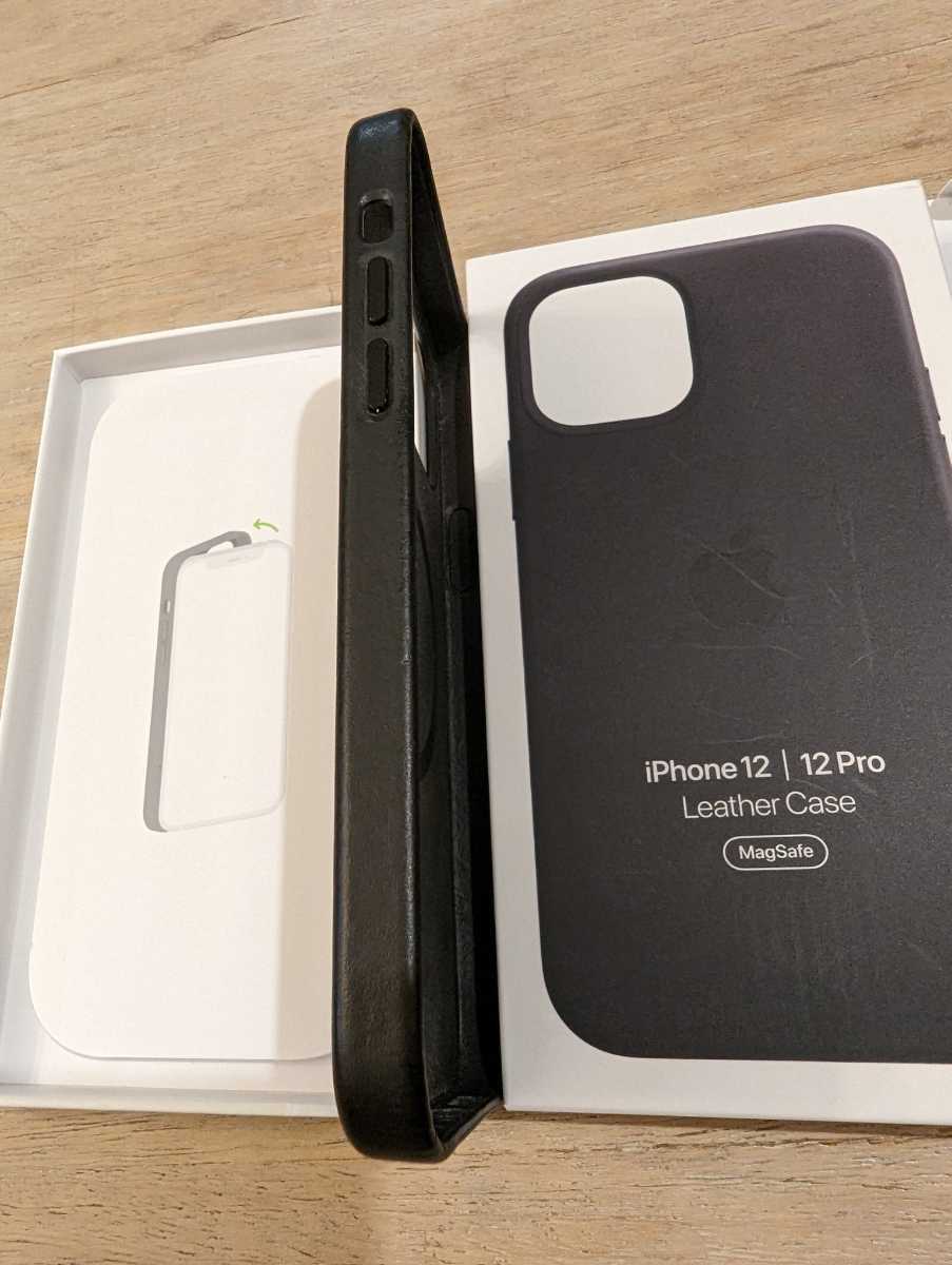 新品】純正 iPhone 12 / 12 Pro レザーケース・ブラック
