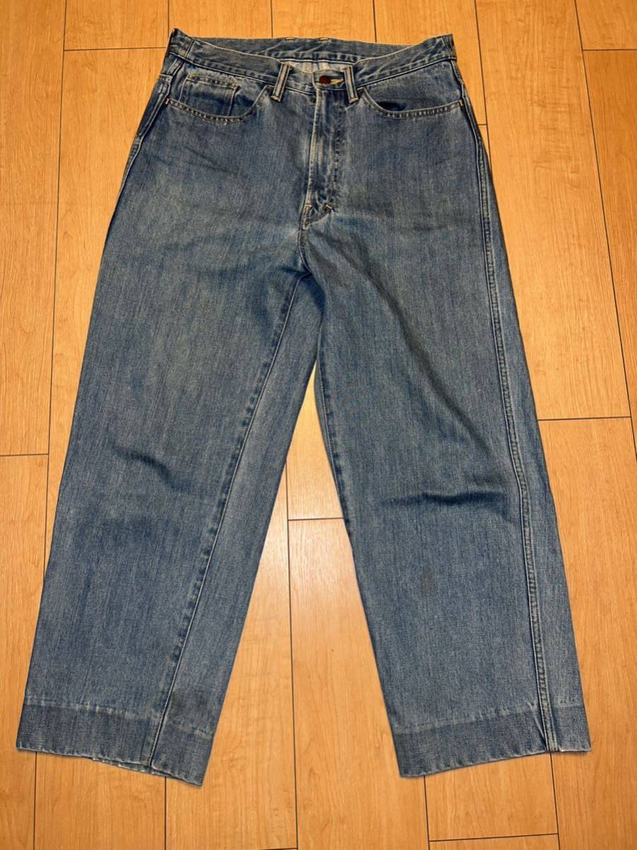 デニム/ジーンズ UNUSED 12oz denim baggy pants size 1 UNUSED 12oz denim baggy pants size 1 12oz Denim Baggy .: Fashion 0