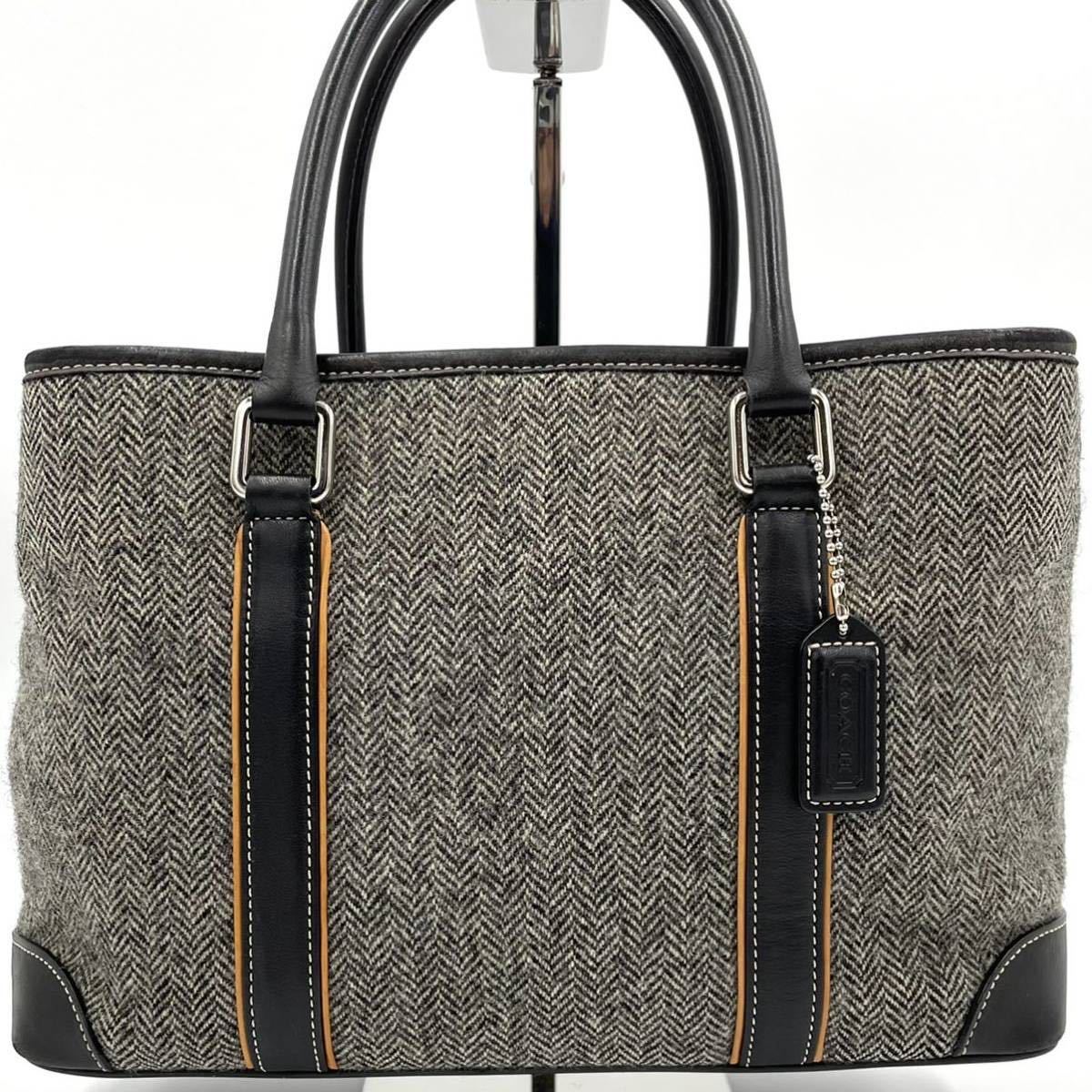 1円【極美品】COACH コーチ トートバッグ ビジネスバッグ ブリーフ 