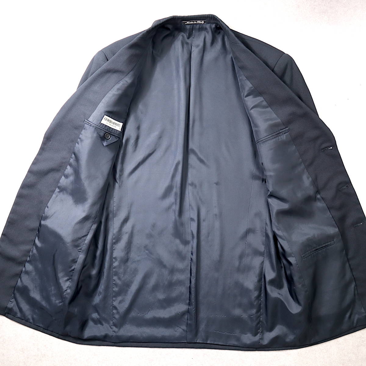 1円〜 PF13 ジョルジオアルマーニ Giorgio Armani 高級 スーツ ウール ブラック アルマーニ ジョルジオ ARMANI アルマーニTHAT'S PRIVÉ）2024春 新たなタレントを