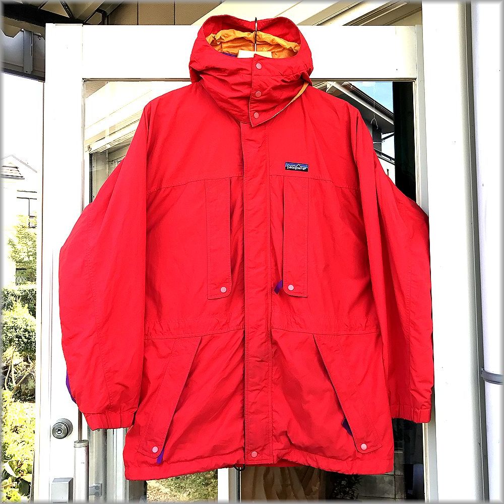 ☆80s 90s パタゴニア ナイロン ジャケット フード付 size M☆検