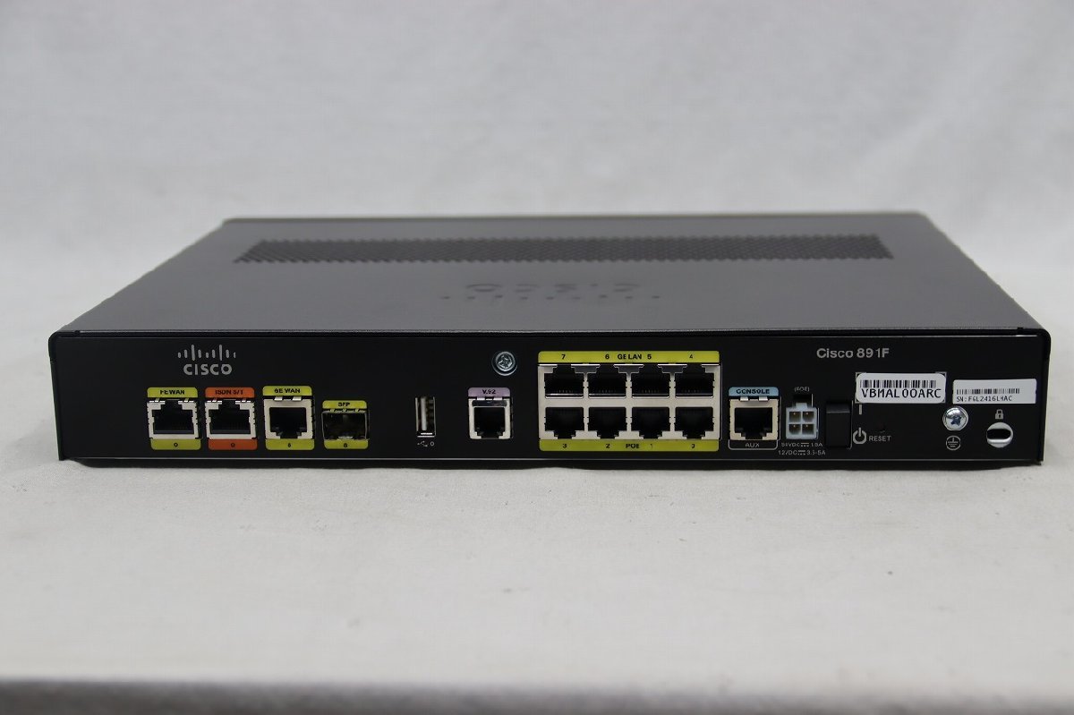 Cisco C891F サービス統合型ルータ C891FJ-K9 V03