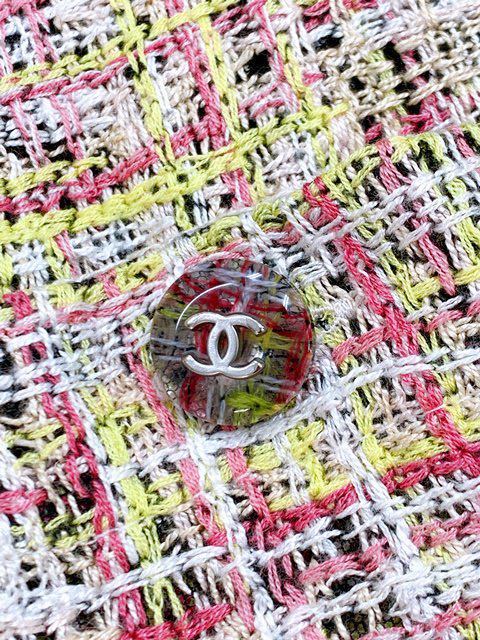 シャネル CHANEL ツイード ワンピース ココマークボタン coco