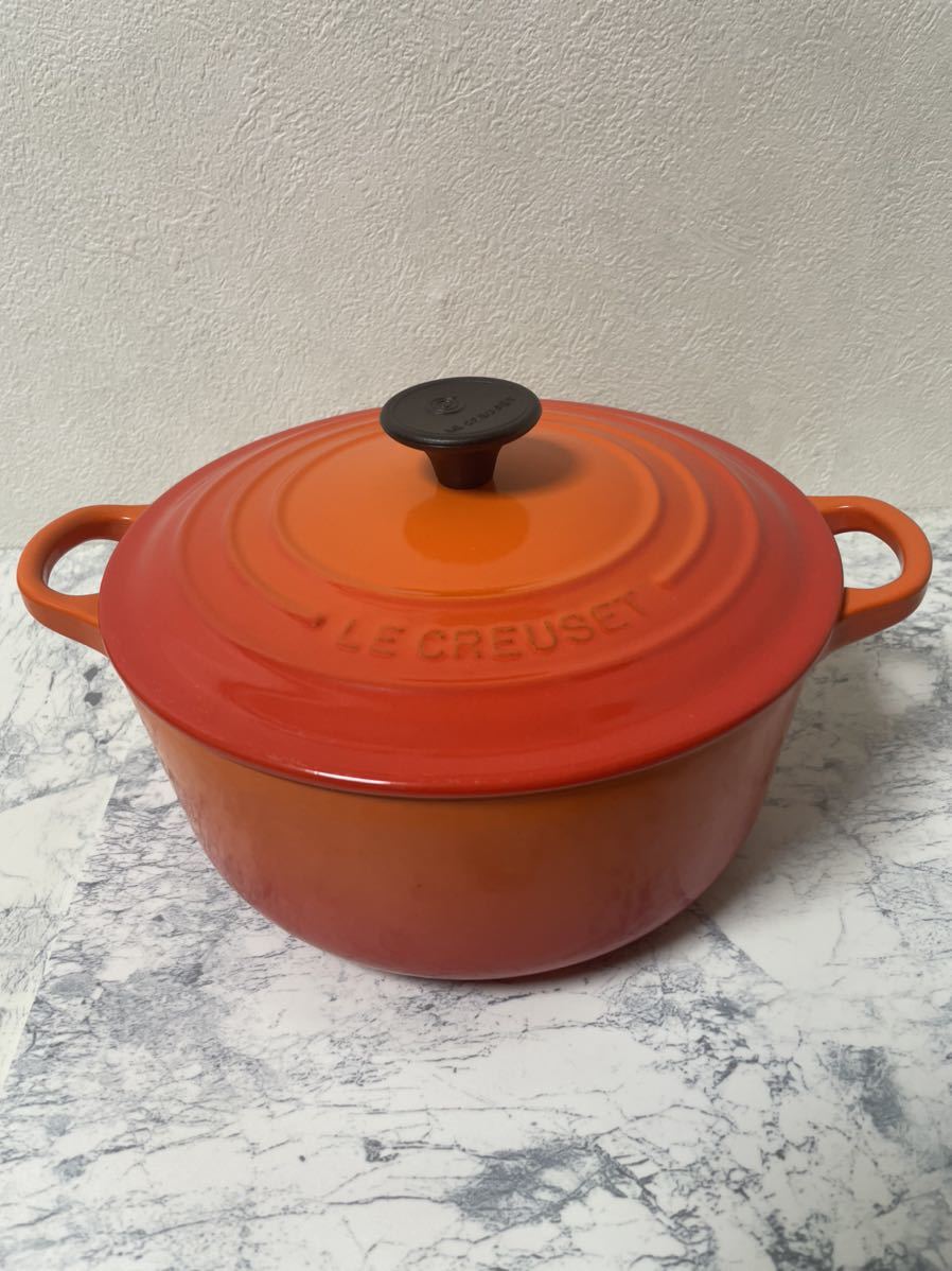 ル・クルーゼ 鍋 ココット 28cm オレンジ LE CREUSET - ル・クルーゼ