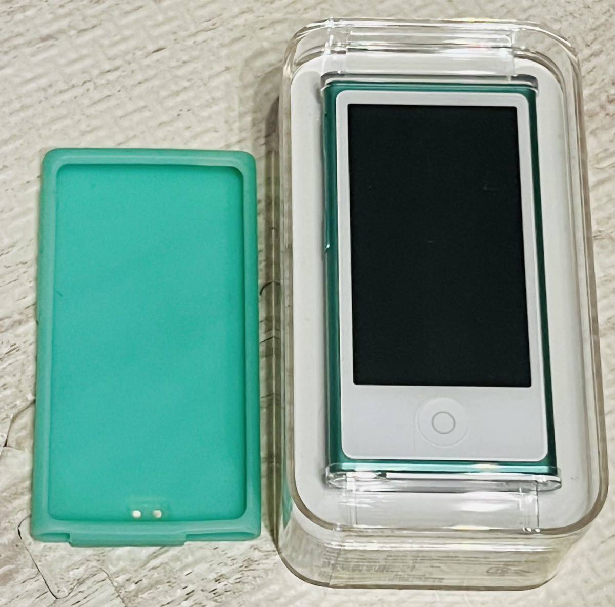 iPod nano 16GB 第7世代 MD478J/A A1446 グリーン 緑 初期化済 シリコンカバー付 Apple 