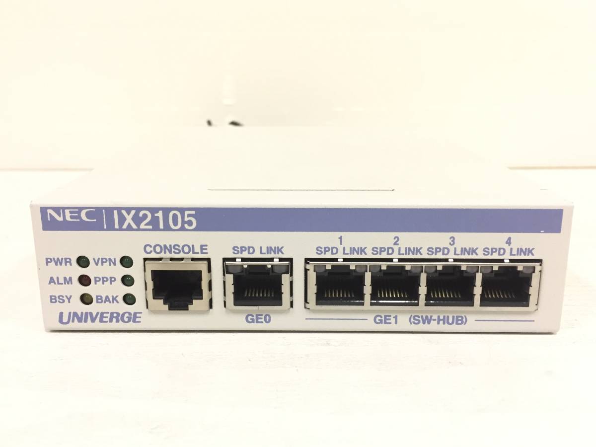 〇【2台セット】NEC UNIVERGE IX2105 VPN対応 高速アクセスルーター