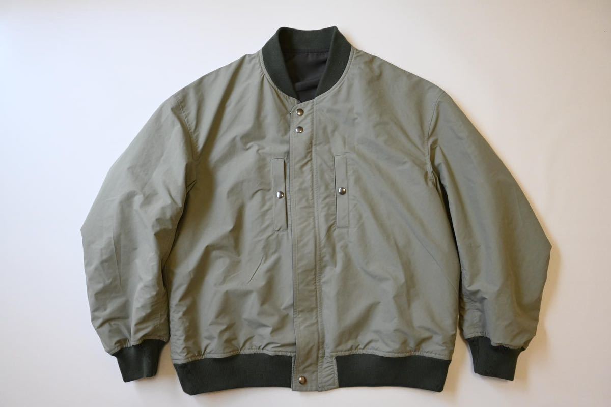 美品】ウェルダー ミリタリーブルゾン グレー4 WELLDER MA-1 フライト 
