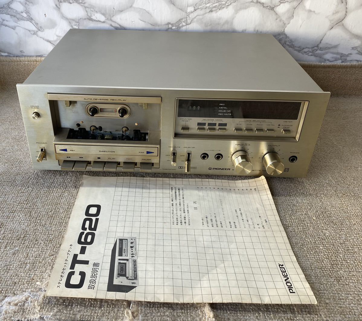PIONEER ステレオカセットデッキ CT-620 【公式通販】