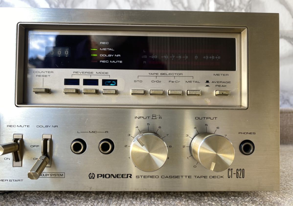 Pioneer ステレオカセットテープデッキ CT-620 PIONEER ステレオカセットデッキ CT-620 Pioneer CT-620 ステレオ
