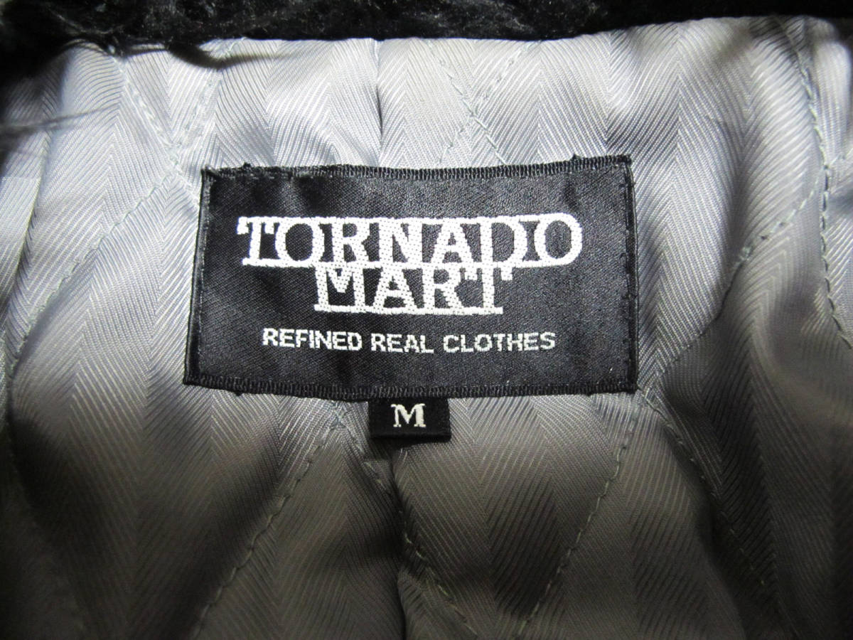 極上の一品 TORNADO MART ライダースジャケット フェイクファー メンズ 