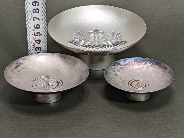 10-205-60 純銀盃 銀杯まとめて☆純銀刻印 重量:約257g 2026年最新