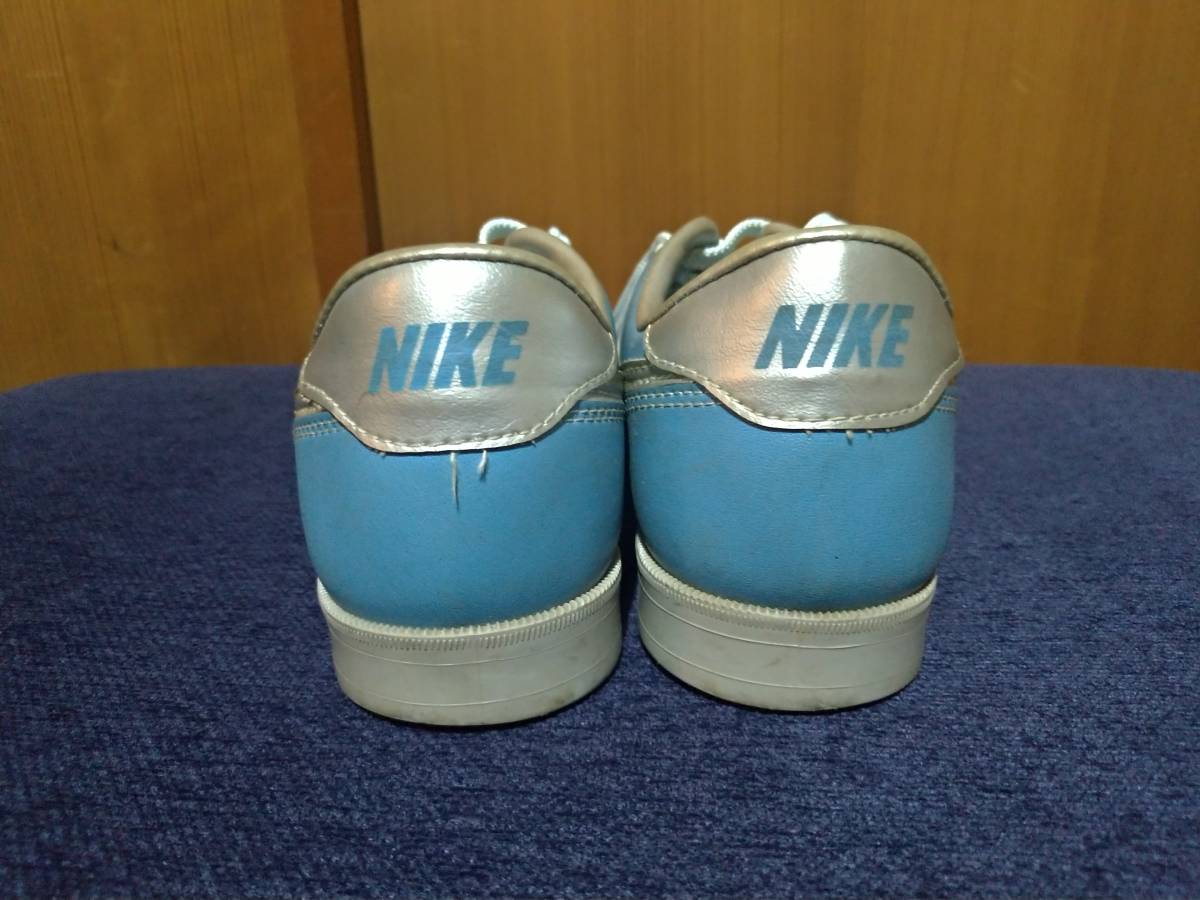 80s NIKEナイキ ボウリングシューズ 水色 27cm ボウリング (27.0cm